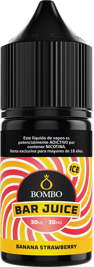 Bombo Bar Juice Banana Strawberry Ice Salt 30ml - Banana Frutilla2