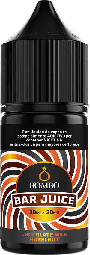 Bombo Bar Juice Chocolate Milk Hazelnut Salt 30ml - Chocolate, Leche y Avellanas2