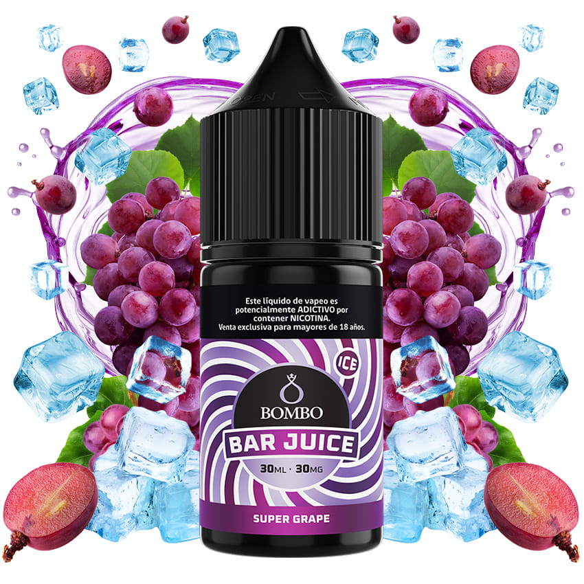 Bombo Bar Juice Super Grape Ice Salt 30ml - Uvas 0