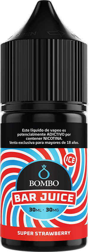 Bombo Bar Juice Super Strawberry Ice Salt 30ml - Frutillas Refrescantes2