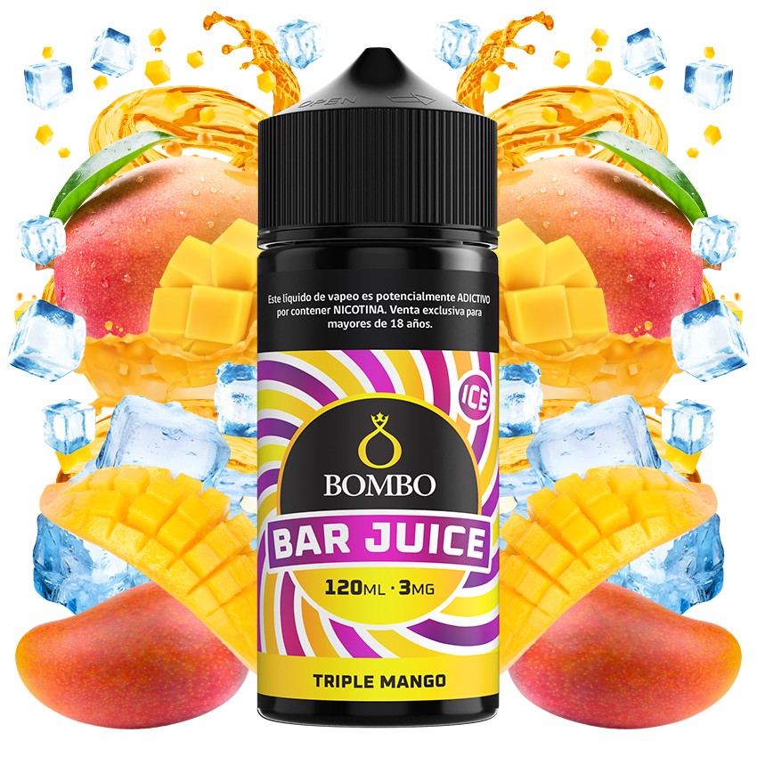 Bombo Bar Juice Triple Mango 120ml - Mango 0