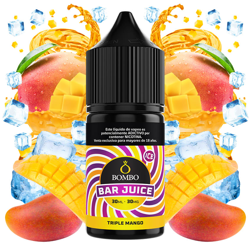 Bombo Bar Juice Triple Mango Ice Salt 30ml - Mango 0