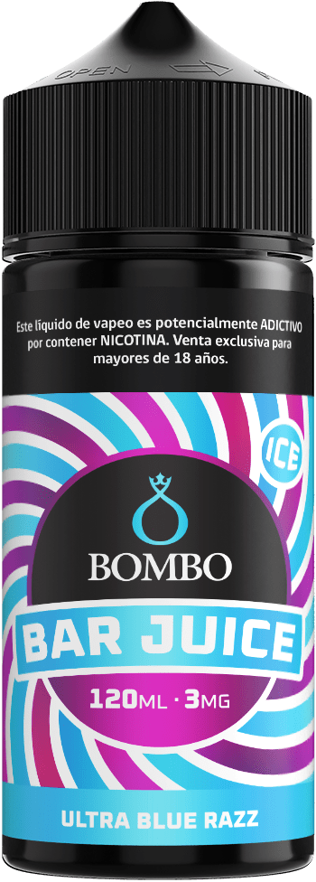 Bombo Bar Juice Ultra Blue Razz 120ml - Frambuesa Azul2