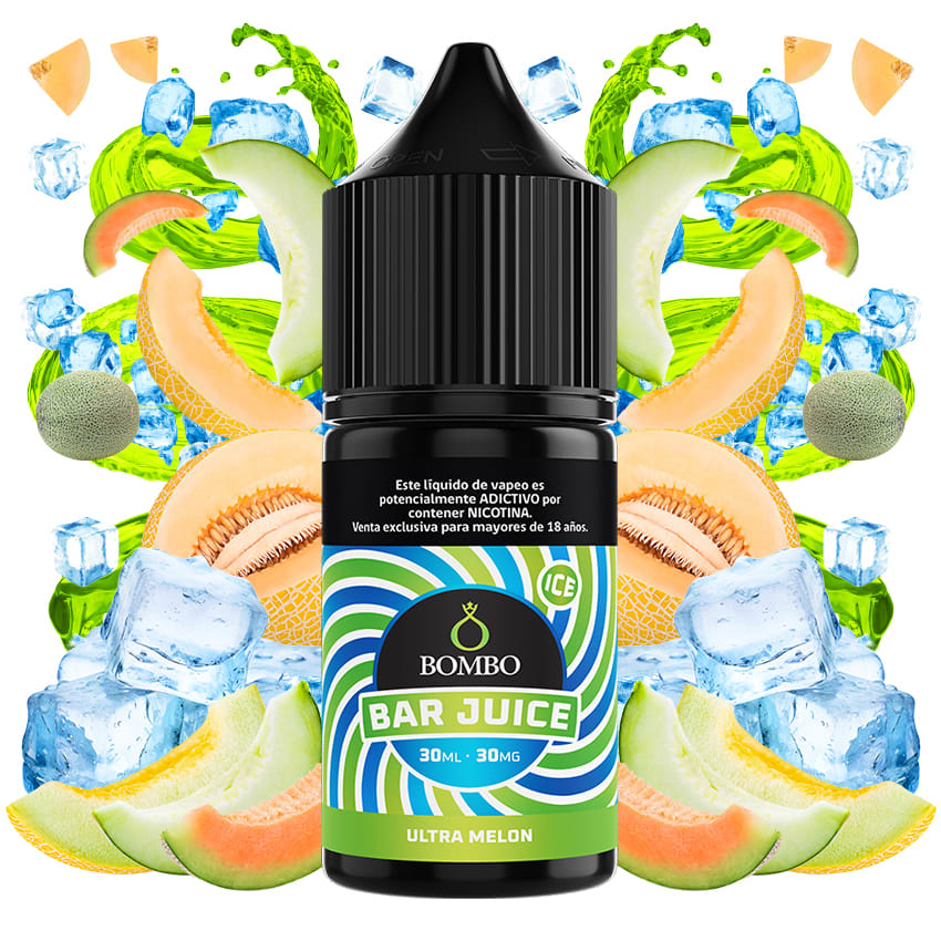 Bombo Bar Juice Ultra Melon Ice Salt 30ml - Melón Dulce 0