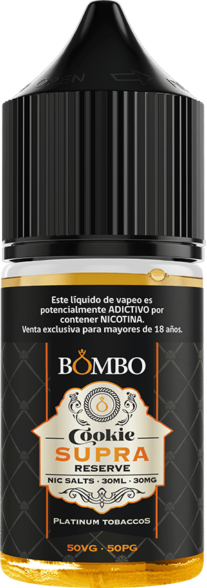 Bombo Cookie Supra Reserve Salt 30ml - Tabaco y Galletas2