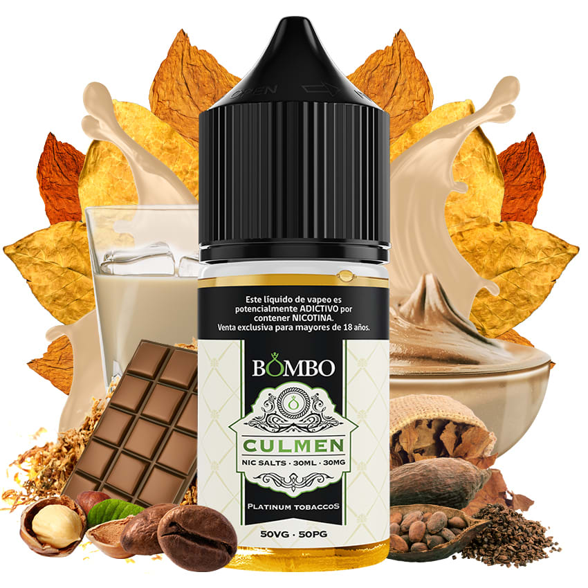 Bombo Culmen Salt 30ml - Tabaco y Chocolate Blanco 0