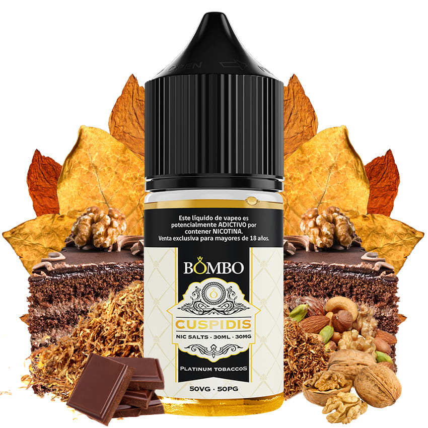 Bombo Cuspidis Salt 30ml - Tabaco y Frutos Secos 0