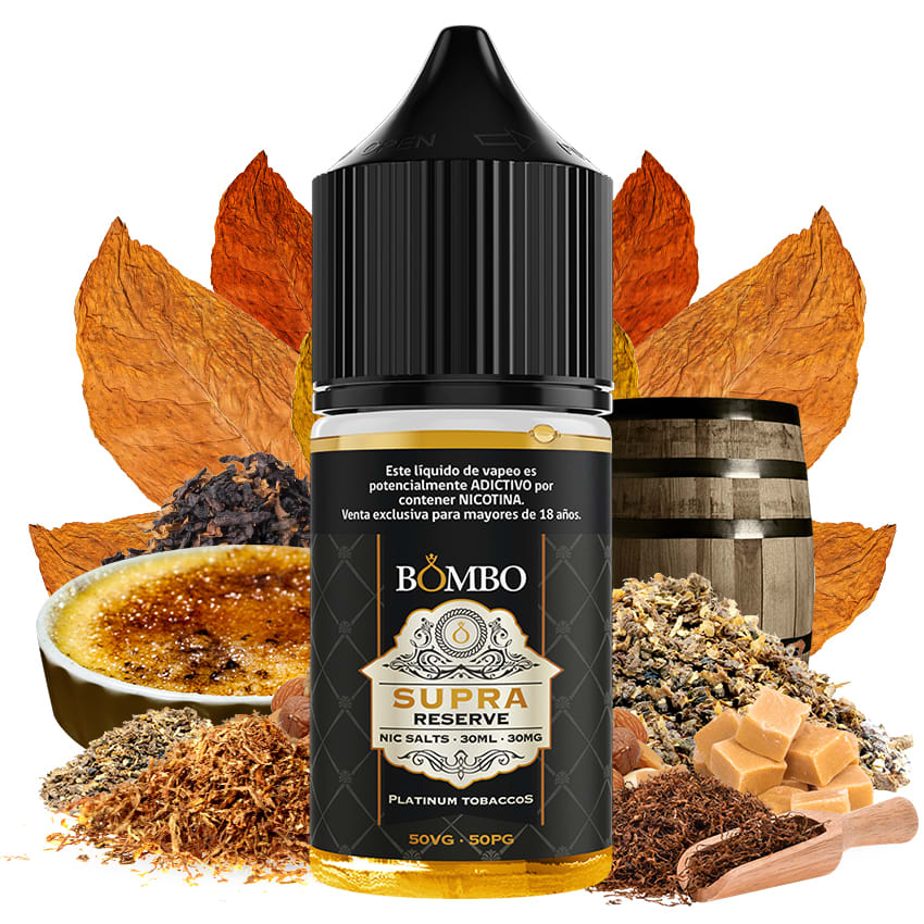 Bombo Supra Reserve Platinum Tobaccos Salt 30ml - Tabaco RY41