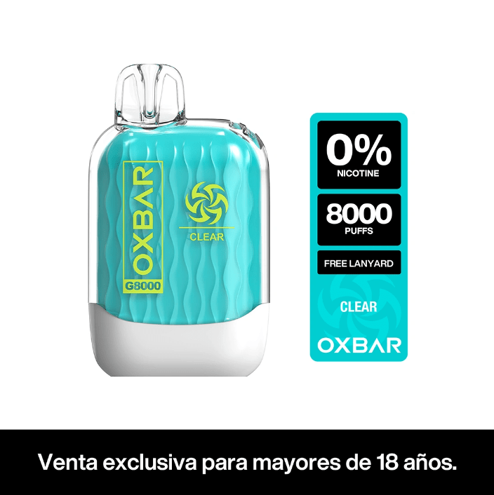 Oxbar G8K 8000 Puffs (ZERO NIC) 0