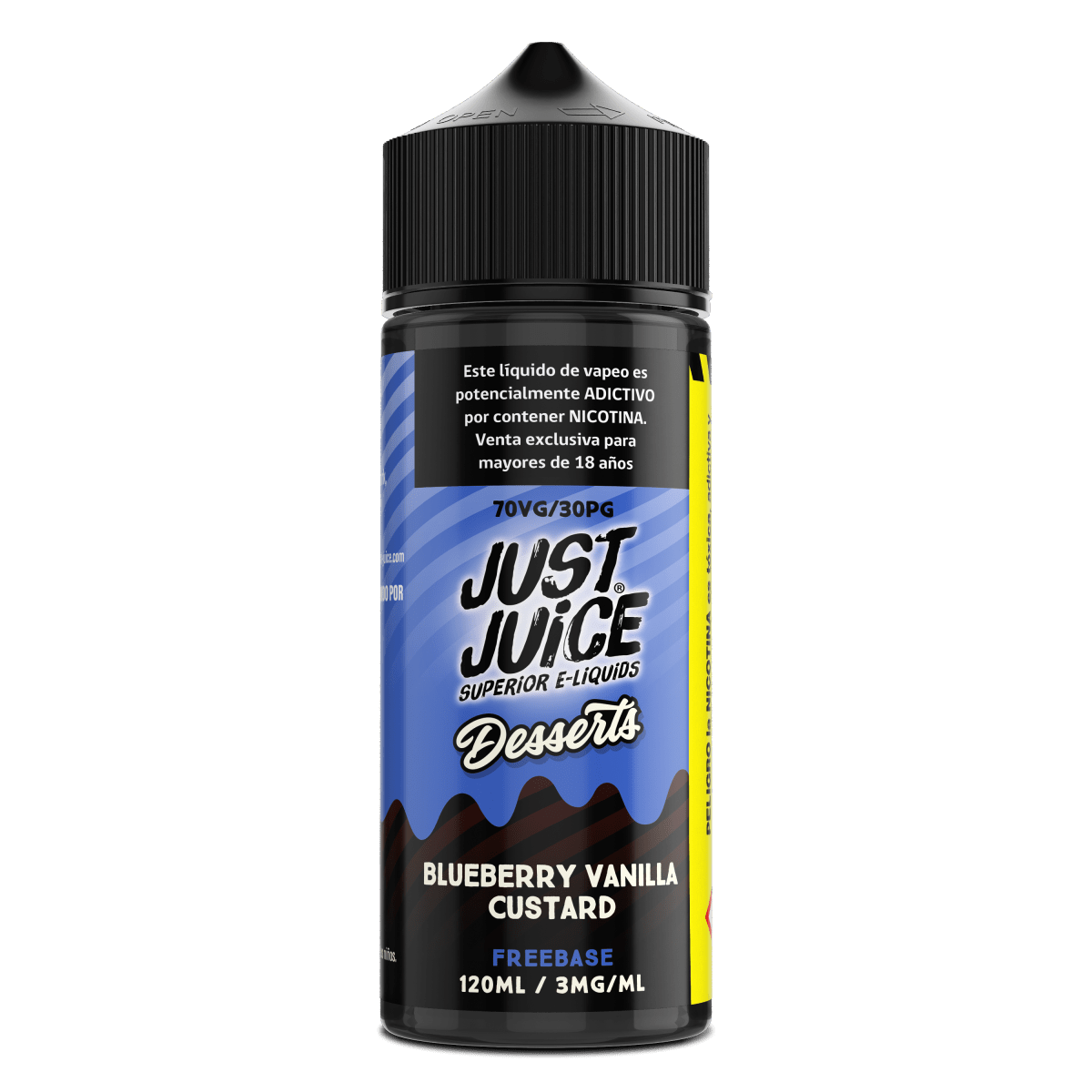 Just Juice Blueberry Vanilla Custard 120ML - Crema y Arándanos1