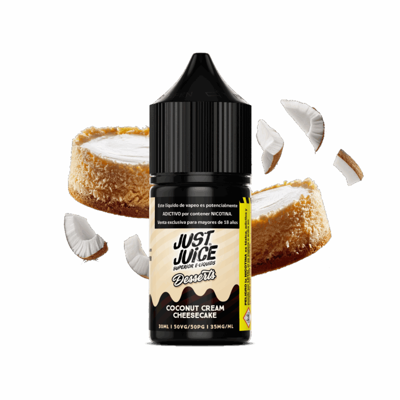 Just Juice Coconut Cream Cheesecake Salt 30ML - Cheesecake de Crema de Coco 1