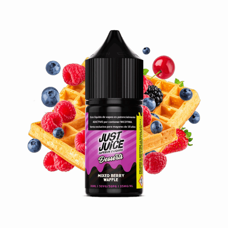 Just Juice Mixed Berry Waffle Salt 30ML - Waffle de Frutos Rojos 0