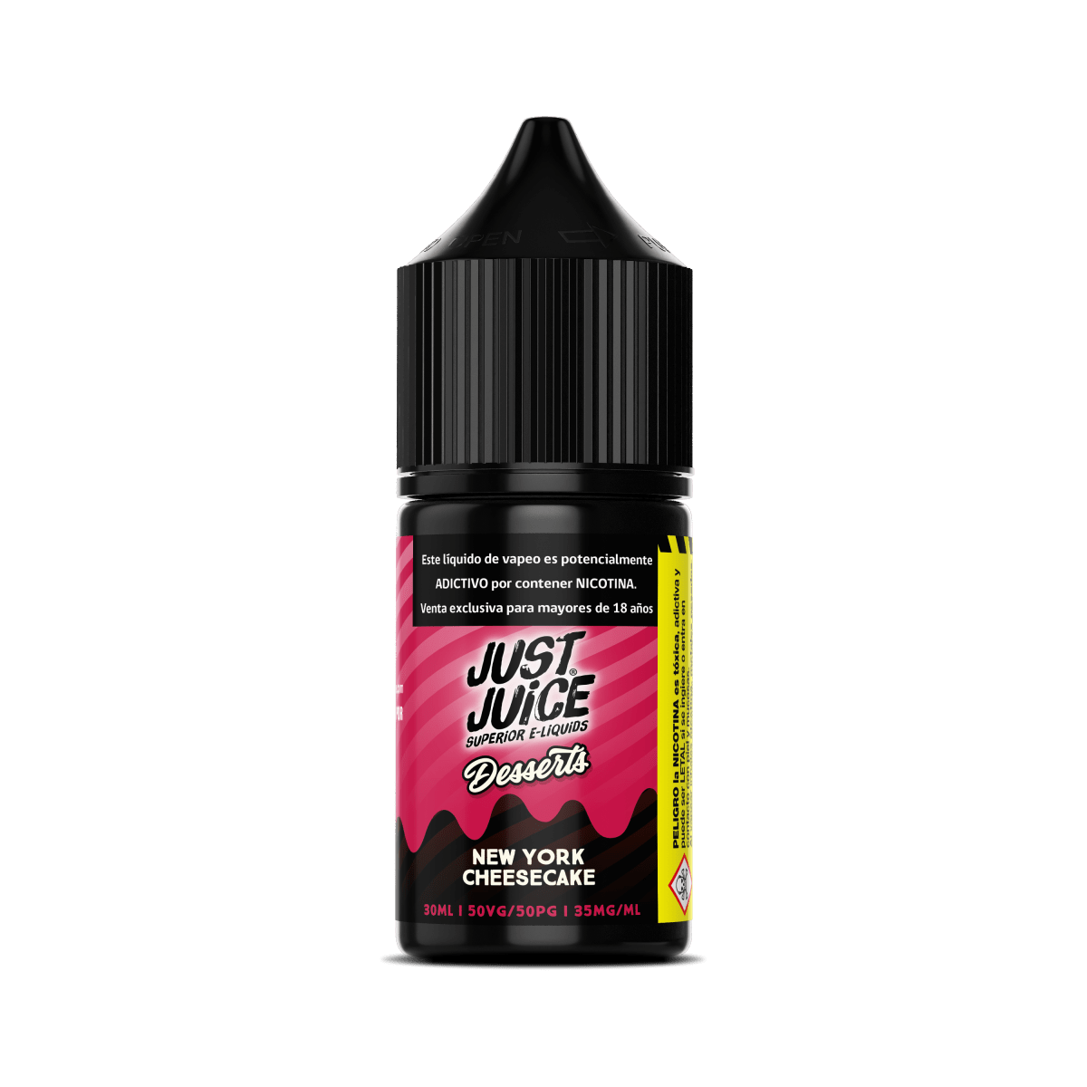Just Juice New York Cheesecake Salt 30ML - Cheesecake y Base de Galleta dorada1