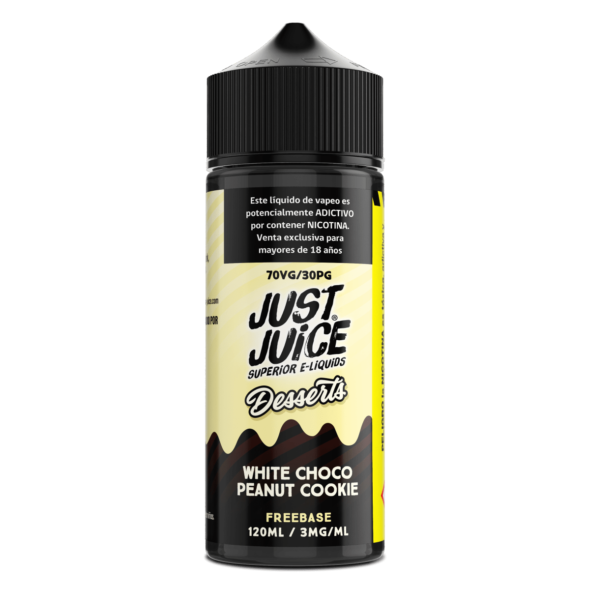 Just Juice White Choco Peanut Cookie 120ML - Chocolate Blanco y Maní1