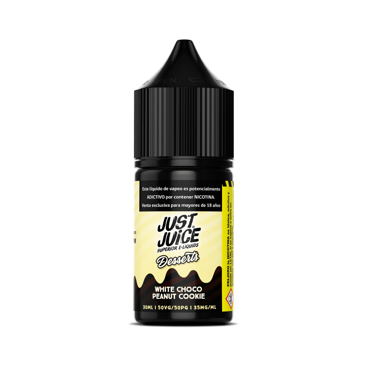 Just Juice White Choco Peanut Cookie Salt 30ML - Chocolate Blanco y Maní1