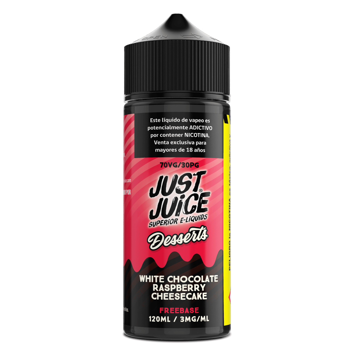 Just Juice White Chocolate Raspberry Cheesecake 120ML - Cheesecake de Frambuesa1