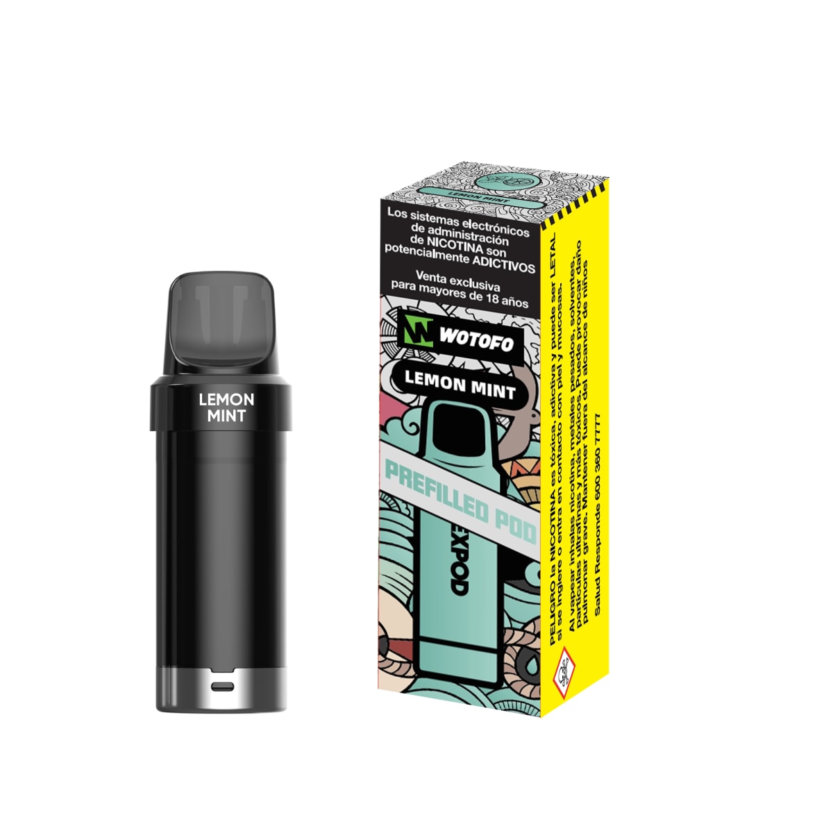 Cartucho de Recarga Wotofo Nexpod Lemon Mint - Limón Menta2