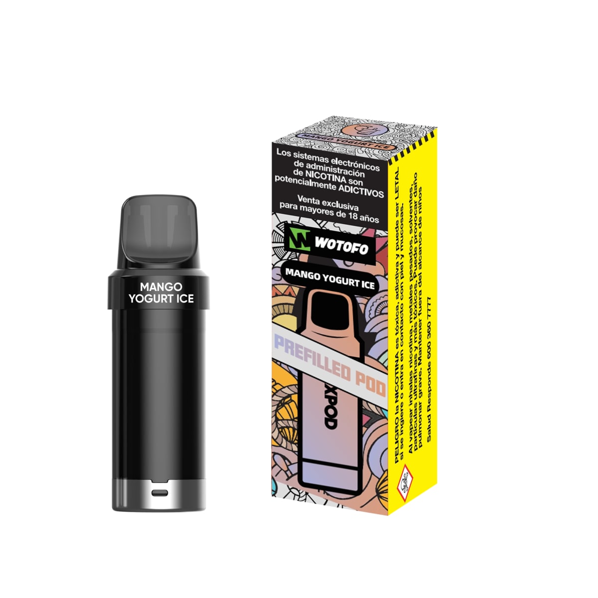 Cartucho de Recarga Wotofo Nexpod Mango Yogurt Ice - Yogurt de Mango2