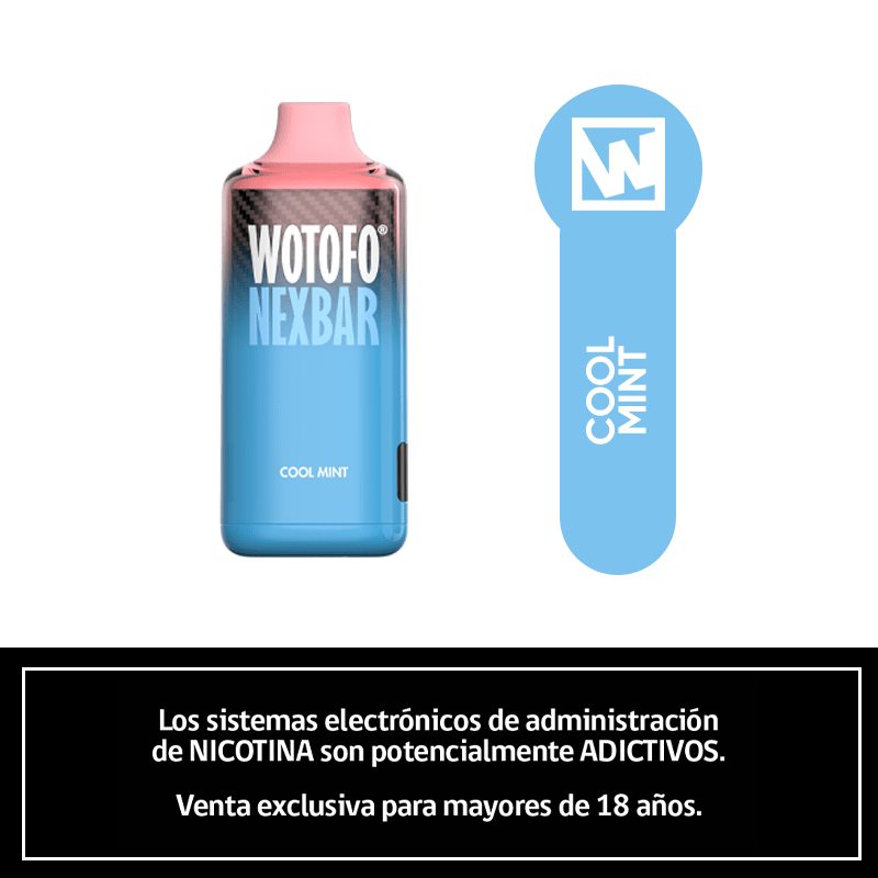 Wotofo Nexbar Cool mint 10000 Puffs - Menta 0