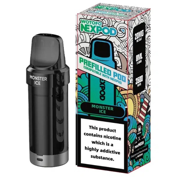 Cartucho de Recarga Wotofo Nexpod Monster Ice - Bebida Energética1