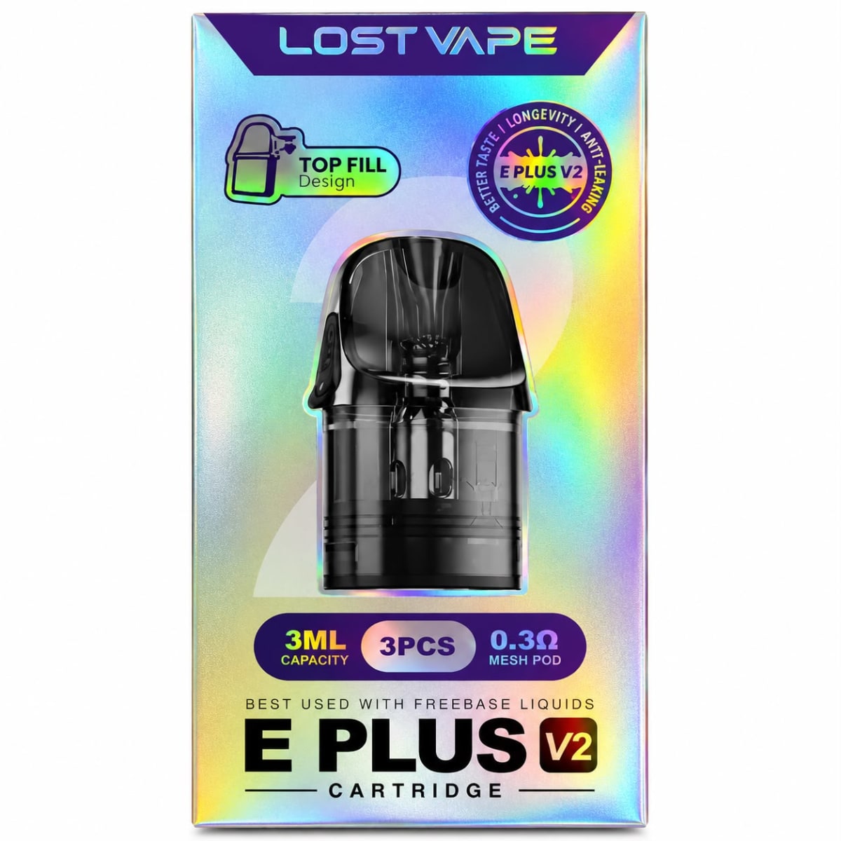 Cartucho de repuesto Lost Vape E-Plus V2 Dual Mesh2