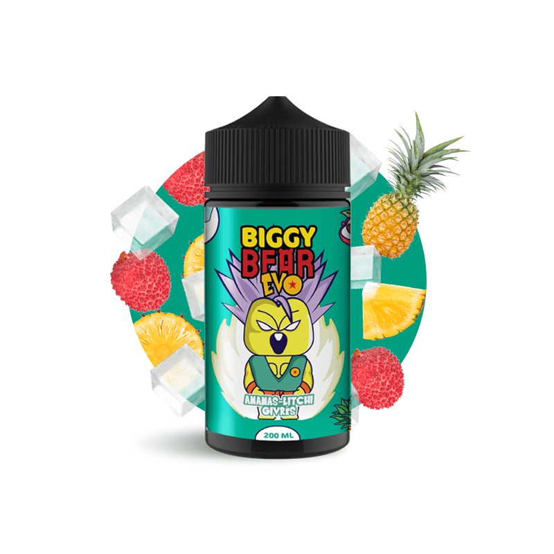 Biggy Bear Ananas Litchi Givrés 200ml - Piña Y LIchi