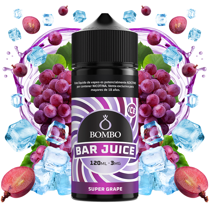 Bombo Bar Juice Super Grape 120ml - Uvas