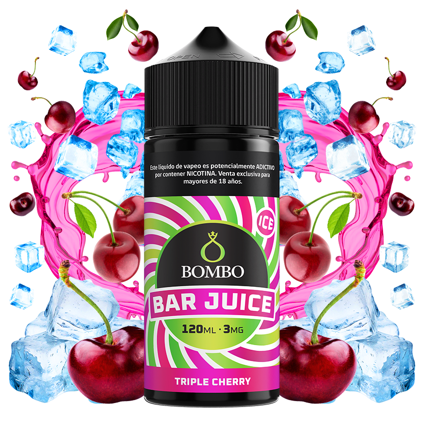 Bombo Bar Juice Triple Cherry 120ml - Cerezas