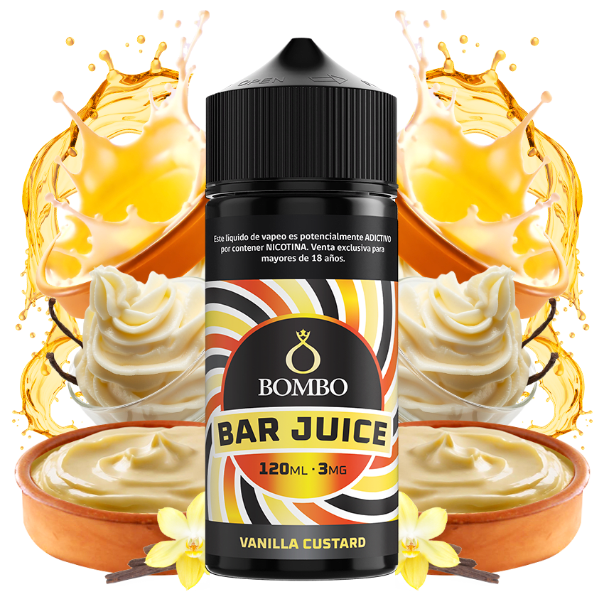 Bombo Bar Juice Vanilla Custard 120ml - Vainilla Cremosa