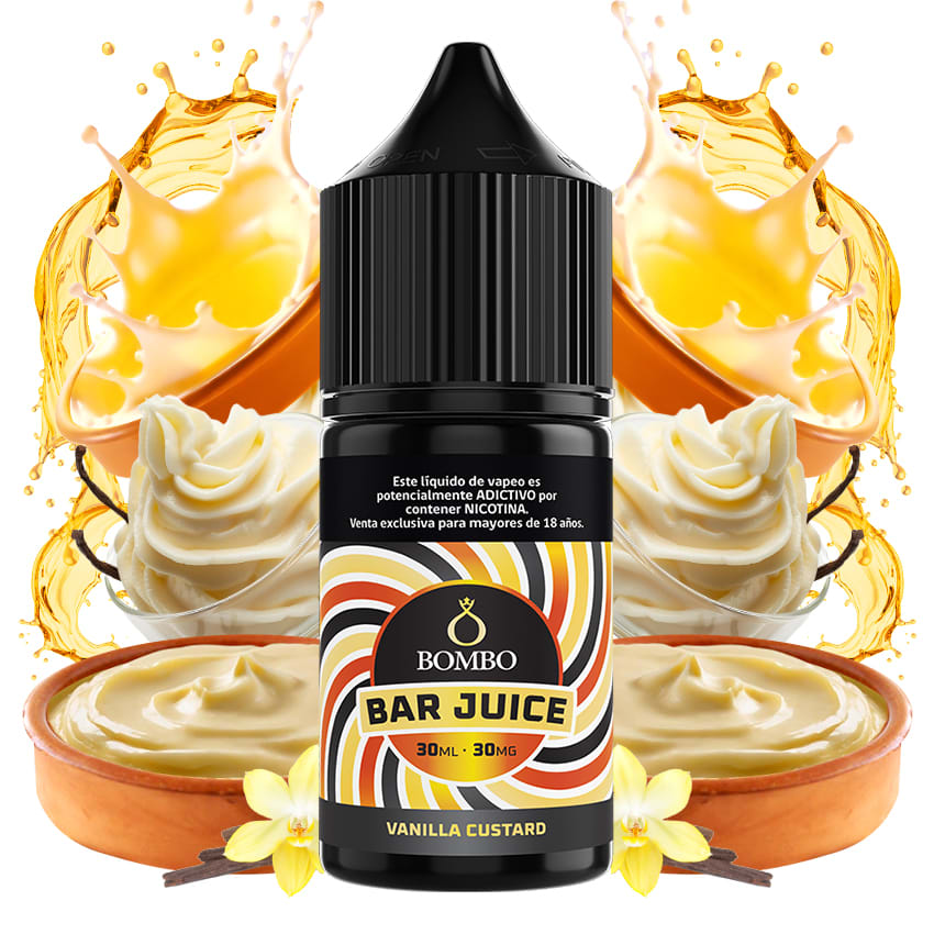 Bombo Bar Juice Vanilla Custard Salt 30ml - Vainilla Cremosa