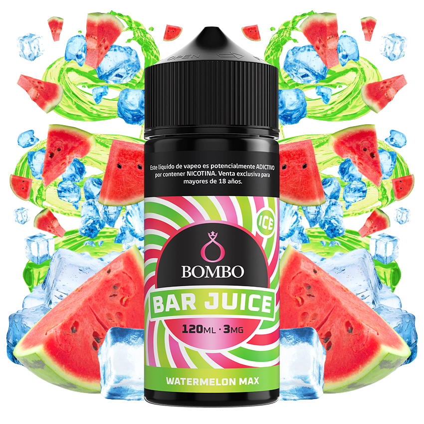 Bombo Bar Juice Watermelon Max 120ml - Sandía Hielo