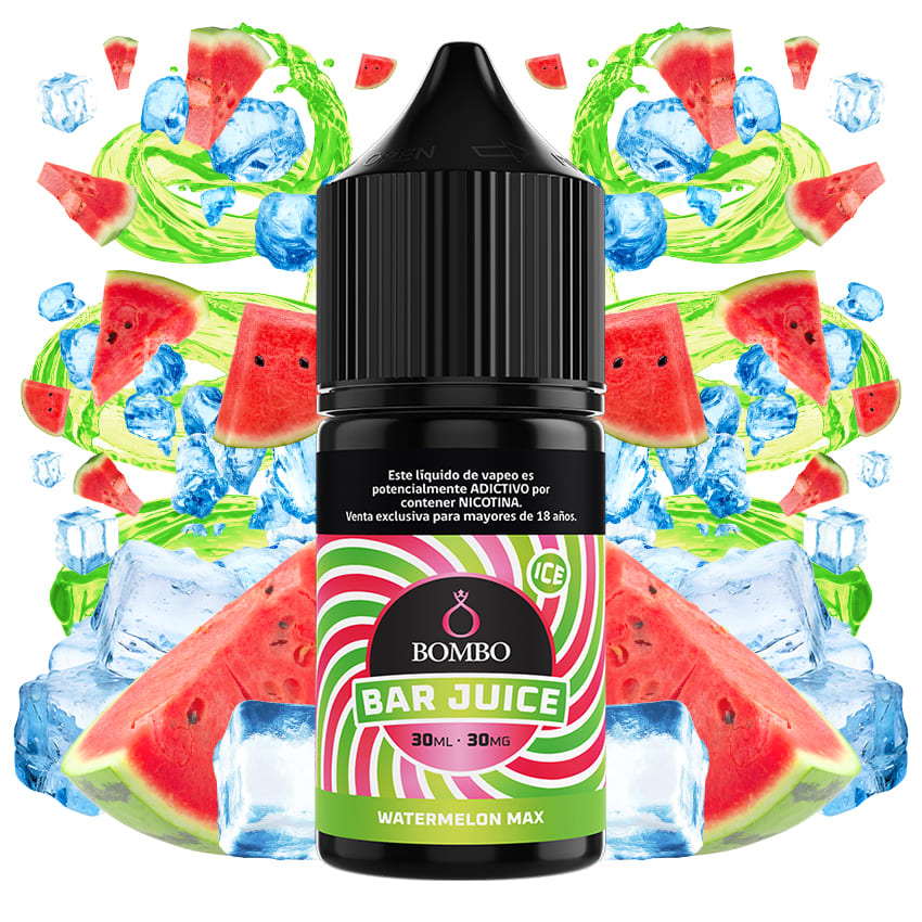 Bombo Bar Juice Watermelon Max Ice Salt 30ml - Sandía Hielo