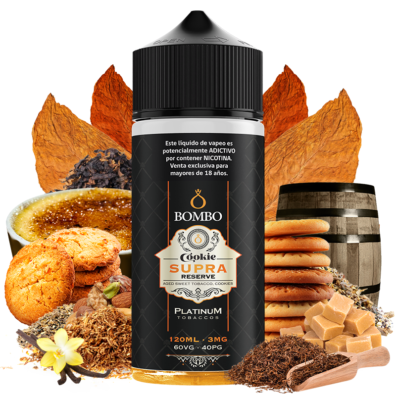 Bombo Cookie Supra Reserve 120ml - Tabaco Cookies