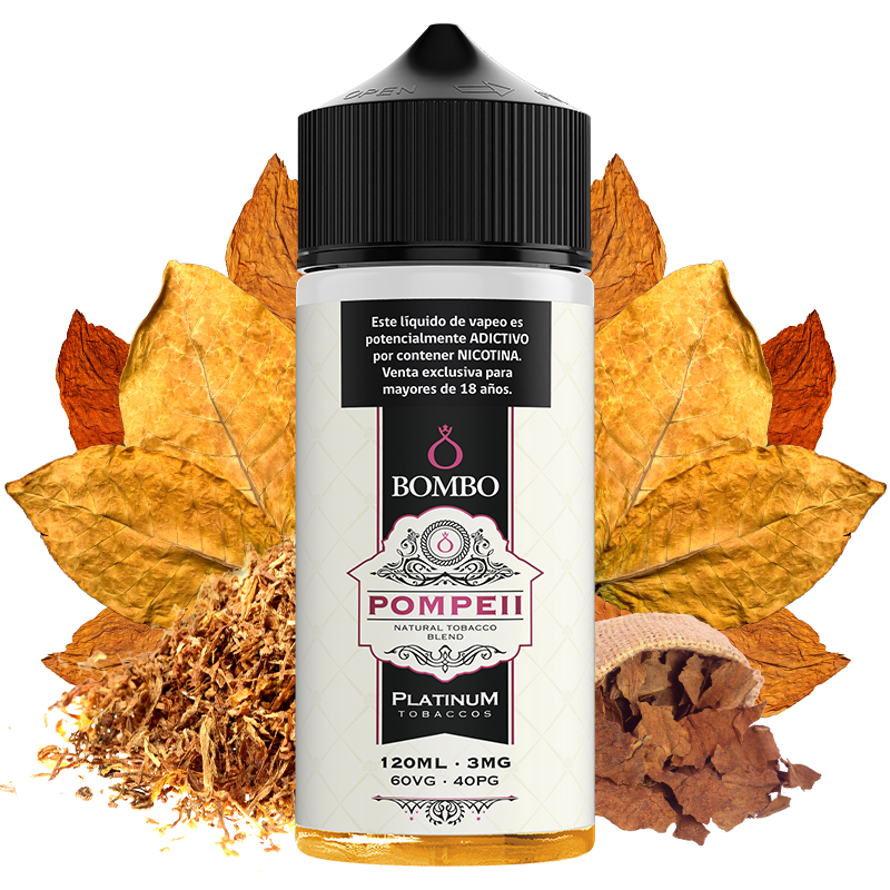 Bombo Pompeii Platinum Tobaccos 120ml - Tabaco