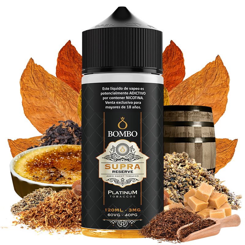 Bombo Supra Reserve Platinum Tobaccos 120ml - Tabaco RY4