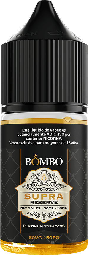 Bombo Supra Reserve Platinum Tobaccos Salt 30ml - Tabaco RY4