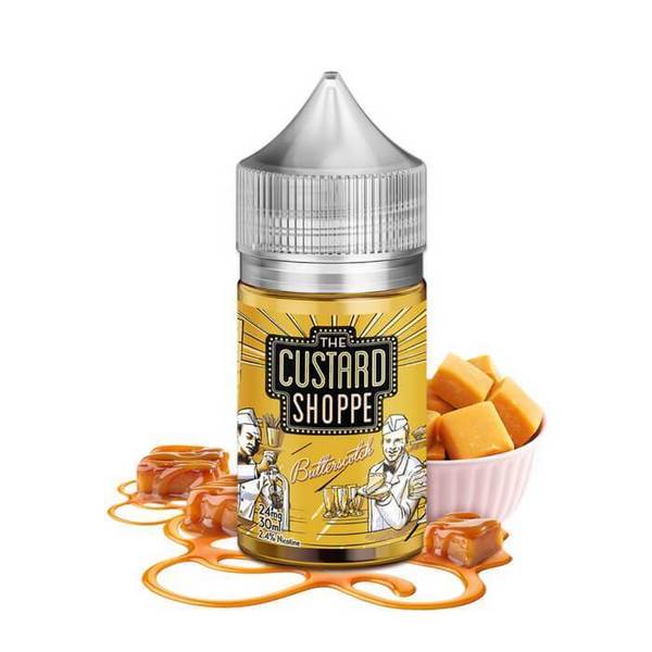 The Custard Shoppe Butterscotch Salt 30ml - Tarta de Mantequilla