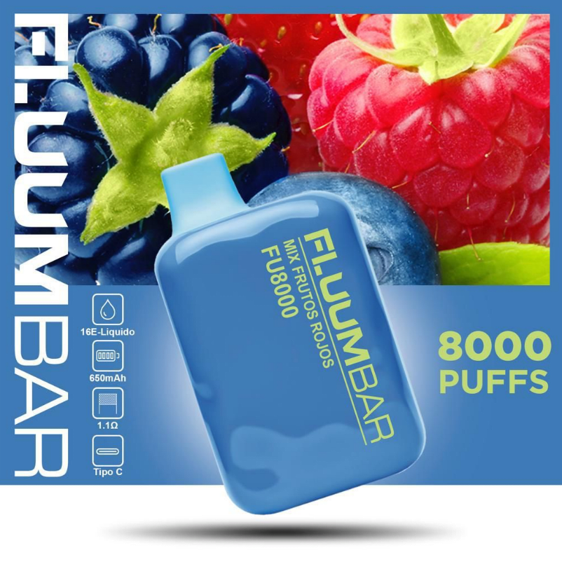 Fluumbar Mix Frutos Rojos 8000 Puffs