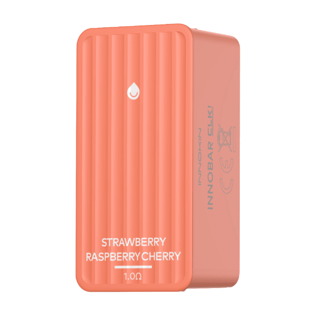 Innobar Cartucho de Recarga Strawberry Raspberry Cherry CLK! 5000 Puffs - Frutilla Frambuesa Cereza