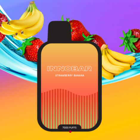 Innobar Strawberry Banana 7000 Puffs - Frutilla Banana