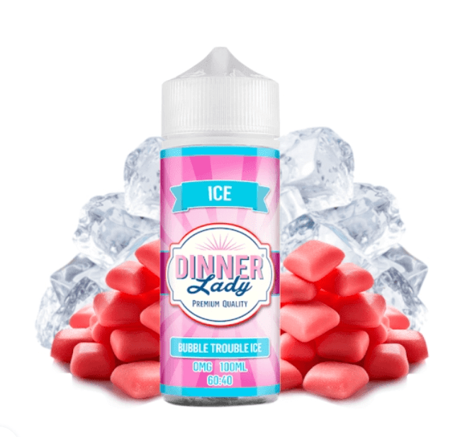 Dinner Lady Bubble Trouble Ice 120ML - Chicle De Frutilla Ice