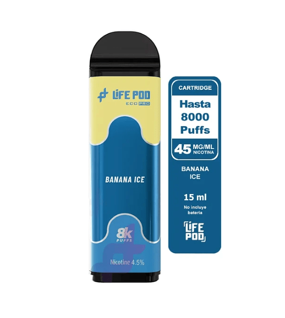 Life Pod Recarga Eco Pro Banana ICE 8.000 Puff