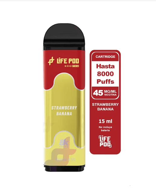 Life Pod Recarga Eco Pro Strawberry Banana 8.000 Puff