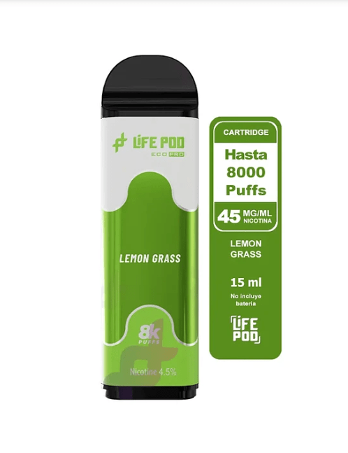 Life Pod Recarga Eco Pro Lemon Grass 8.000 Puff