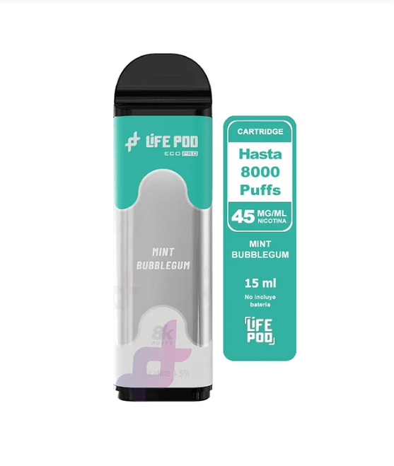 Life Pod Recarga Eco Pro Mint Bubblegum 8.000 Puff