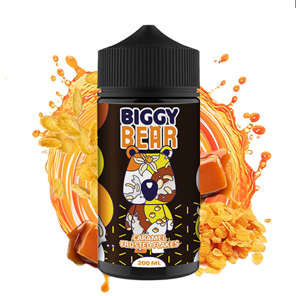 Biggy Bear Caramel Frosted Flakes 200ml - Caramelo Cereal