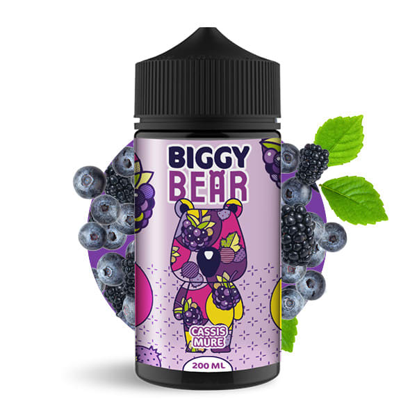 Biggy Bear Cassis Mure 200ml - Mora y Grosella Negra