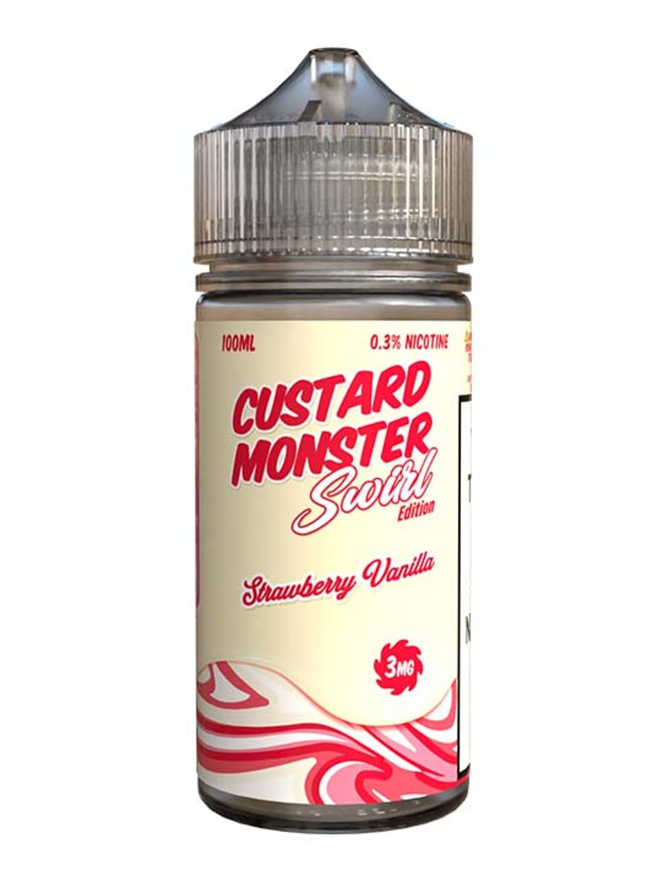 Custard Mosnter Swirl Strawberry Vanilla 100ml - Vainilla Frutilla