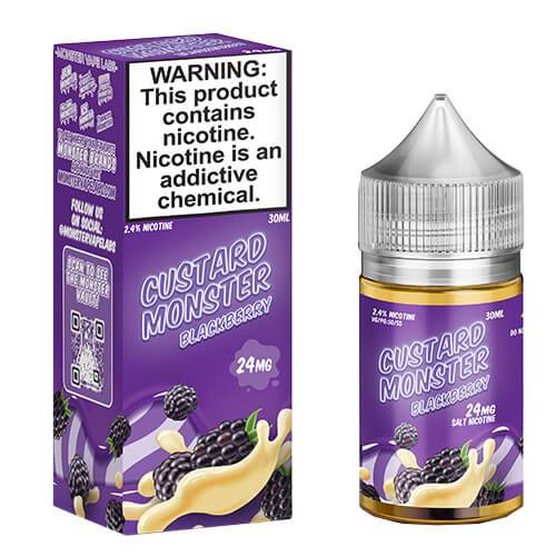 Custard Monster Blackberry Salt Nic 30 ml - Crema pastelera de mora