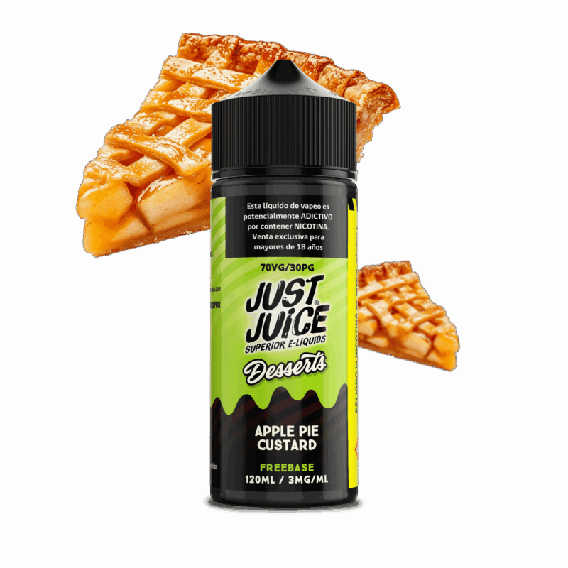Just Juice Apple Pie Custard 120ML - Pie de Manzana y Canela